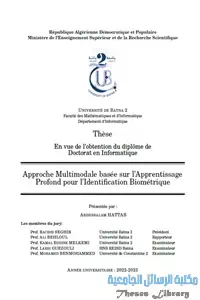 Approche Multimodale basée sur l’apprentissage profond pour l’identification biométrique