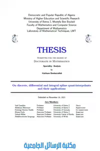 On discrete, differentiel and integral spline quasi-interpolants and their applications